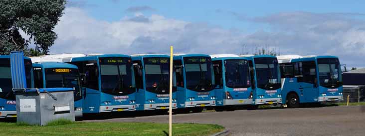 Premier Mercedes OH1830L Volgren SC222 6223, 6279, 6214 & Volvo B7R Custom SB40 9014